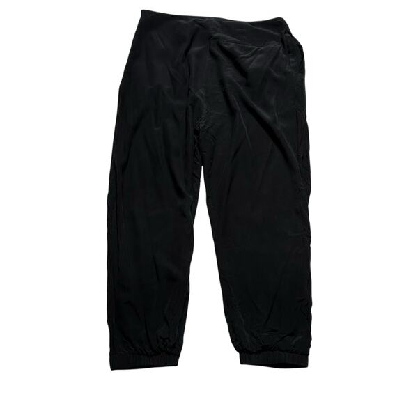 COS Black Silk Crossover Pants Women's Size 8 Career Classic Minimalist Basics - Picture 2 of 7